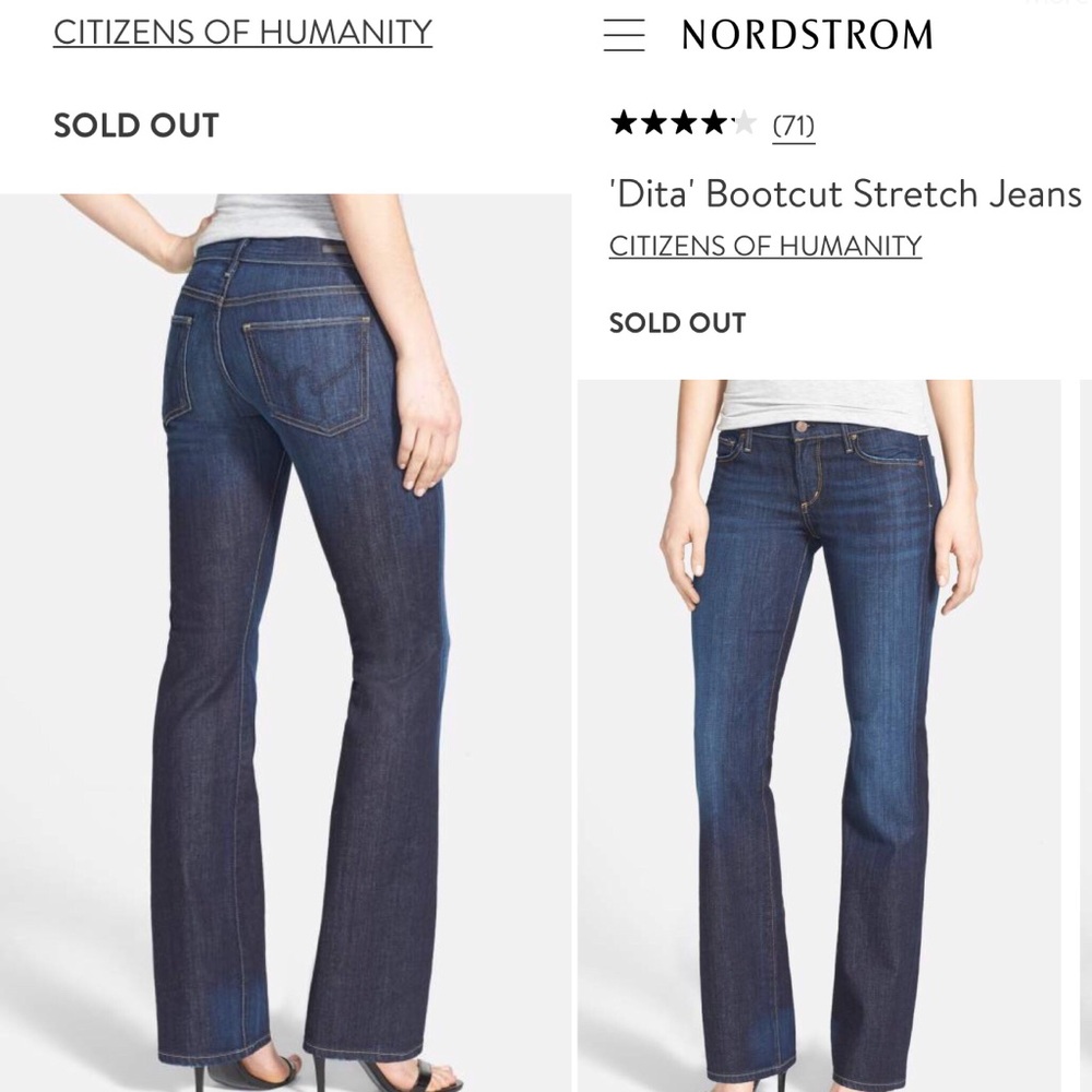 Citizens of Humanity Dita Petite Bootcut Leg 29